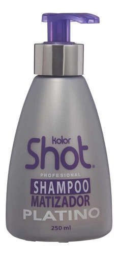 Shampoo Matizador Plata Cabello Platinado Kolor Shot 250 Ml 