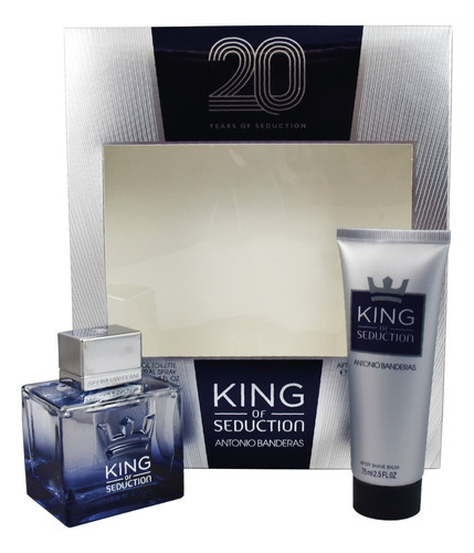 Set King Of Seduction 20 Years 2pz 100ml Edt Spray - Hombre