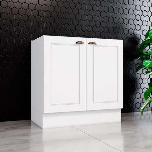 Balcão 2 Portas Clássico Americana Henn Branco Fosco Bg Branco