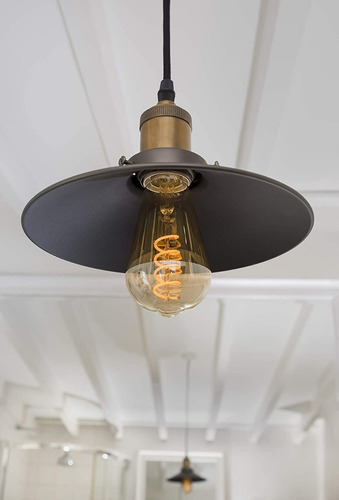 Imagen 3 de 3 de Bombillo Edison Vintage Espiral Pera Led Color De La Luz Amarillo