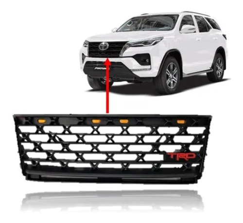 Parrilla Trd Led Para Toyota Fortuner 2021/2022