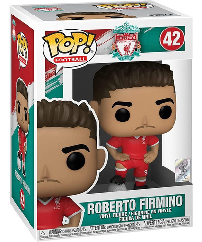 Boneco Funko Pop! Football Liverpool Roberto Firmino 42