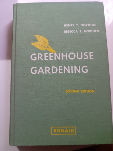 Libro Jardinería En Inglés Greenhouse Gardening T. Northen