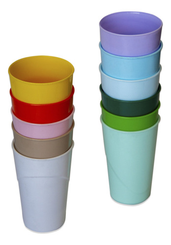 Vaso Plastico Resistente Alto 473 Cc Set X 50 Unidades Color Verde
