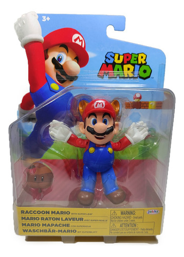 Figura Super Mario Mapache Tanooki Jakk Pacific Nintendo New