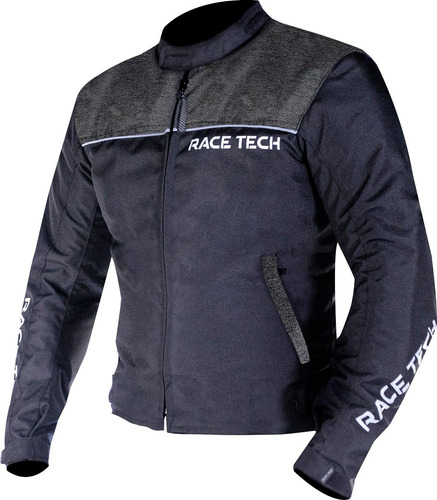 Jaqueta Impermeavel Race Tech Fast Winter Frio Preto Cinza