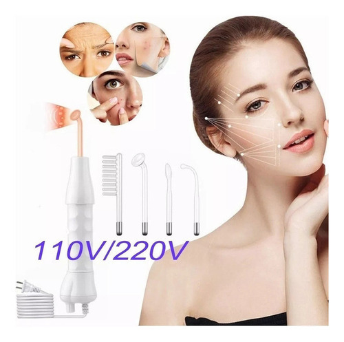 Aparato De Belleza Portátil De Alta Frecuencia C/4 Electrodo