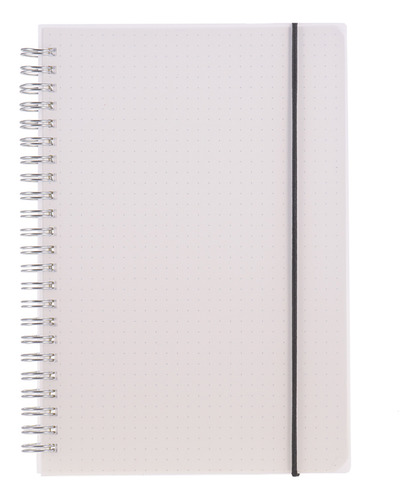 Cuaderno Espiral A5 Con Banda Elástica, Páginas Punteadas Pa