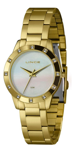 Relógio Feminino Lince Lrg4735l34 Bxkx Casual Dourado