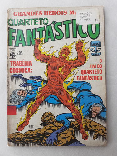 Grandes Heróis Marvel Nº 12 - Quarteto Fantástico - 1986