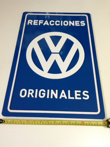 Empuje hacia abajo globo de Letrero Emblema De Pared Acrilico Refacciones Originales Vw | Envío gratis