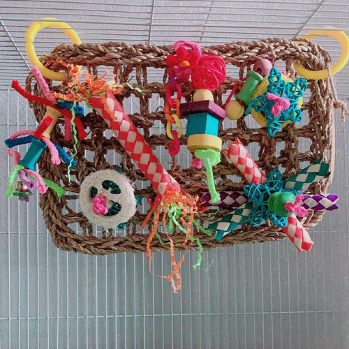 Red De Escalada Para Pájaros, Juguete De Pared, Loros