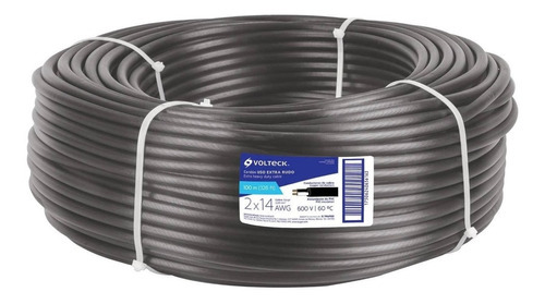 Cordon 2 Conductores Cal. 2 X 10 Awg Voltech 40002 Color De La Cubierta Negro