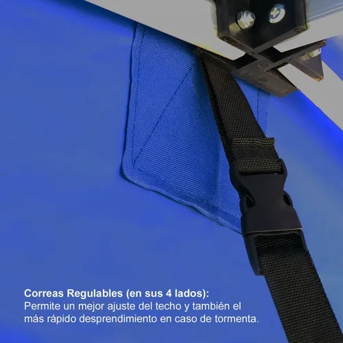 Gazebo Plegable Aluminio 3x3 Reforzado Especial Playa Envio