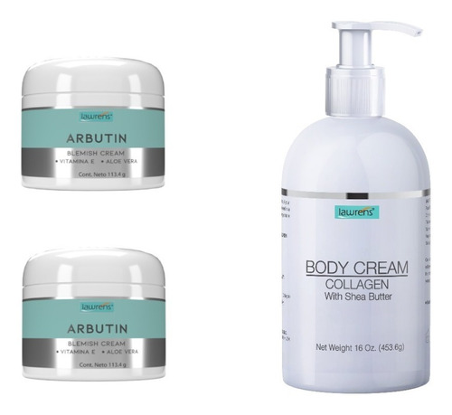 Imagen 1 de 3 de Crema Blanqueadora Con Arbutina 2 Pzs + Body Cream