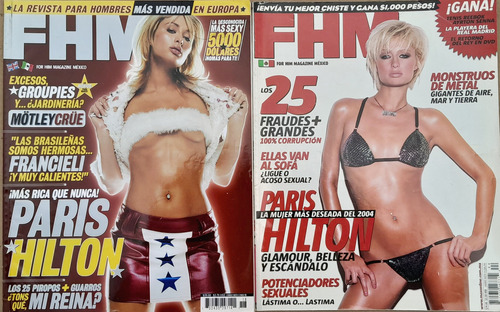 Paris Hilton. Fhm México. 2004-2006. 2 X (Usado)