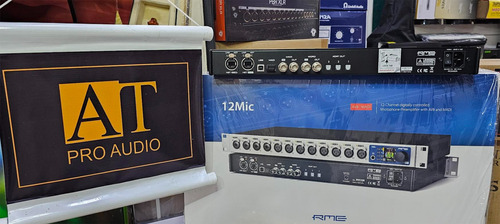 Rme 12mic Preamp Microfones 12 Canais Avb 128 X 128 Ch Madi