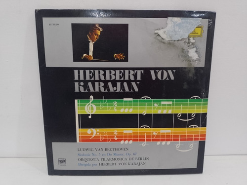 Lp Herbert Von Karajan, Sinfonía No. 5 En Do Menor, Op. 67