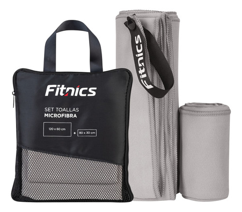 Toalla De Microfibra Set X2 Fitnics 120x60 + 80x30