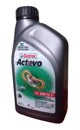 Aceite 20w50 Actevo Semi-sintetico Castrol