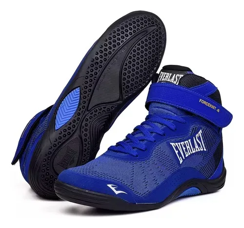 Tênis Everlast Forceknit 4 Uni Boxe Training Azul E Preto