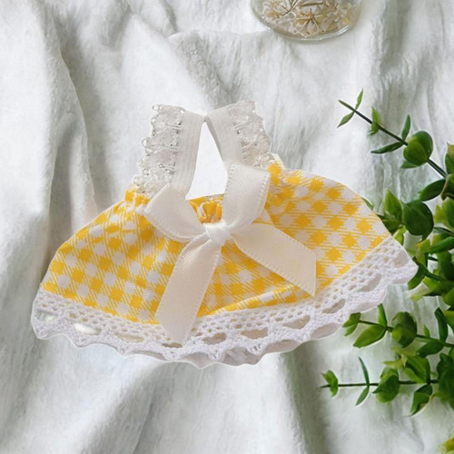 Vestido Sin Mangas De Muñeca De Felpa, Haz Tus Amarillo