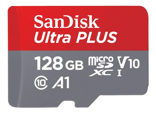 Cartão de memória SanDisk SDSQUB3-128G-ANCIA  Ultra Plus com adaptador SD 128GB