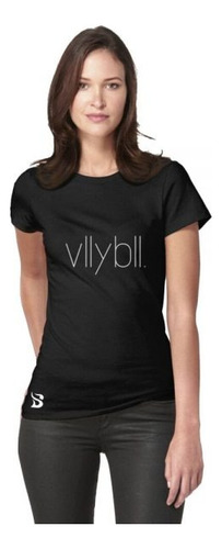 Polera Block Sports Volleyball Minimalist Para Mujer