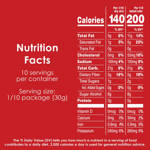 Duncan Hines Keto & Gluten Free Yellow Cake Mix, 10.6 Oz