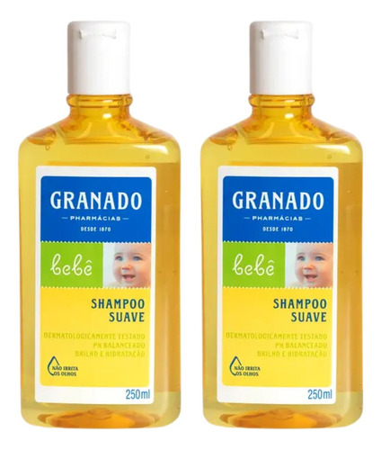 Kit Shampoo Granado Bebê Infantil Tradicional 250ml