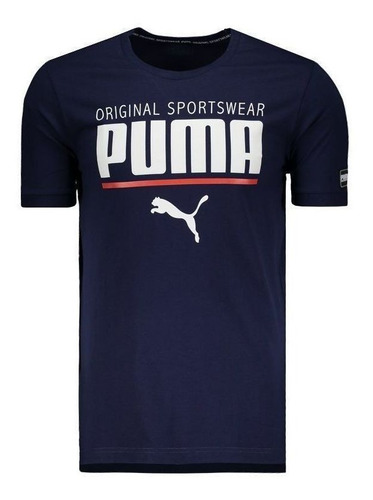 Camiseta Puma Style Athletic Marinho