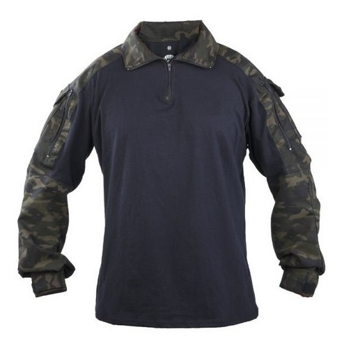 Camisa Combat Masculina Vento Multicam Uvab 50+ Transpirável