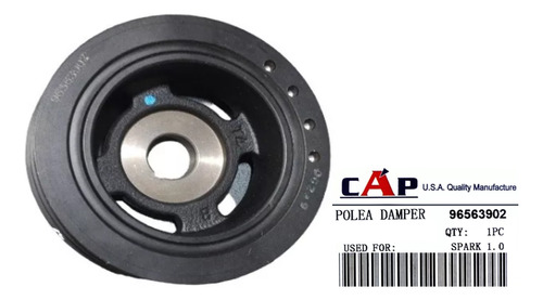 Damper Polea Cigueñal Bomba Aceite Spark 1.0 2005 Al 2015