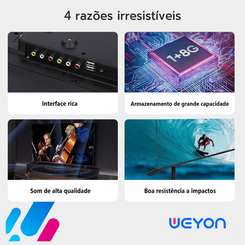 Smart Tv 43'' Full Hd Weyon 43wdsnbx Wi-fi Android 14