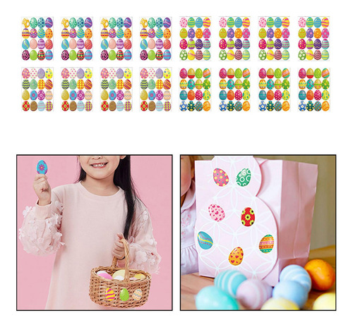 Calcomanías Autoadhesivas De Pegatinas De Huevos De Pascua