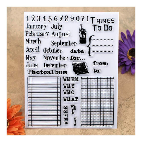 Me Numero Cosa Que Hacer Sello Transparente Para Tarjeta Diy