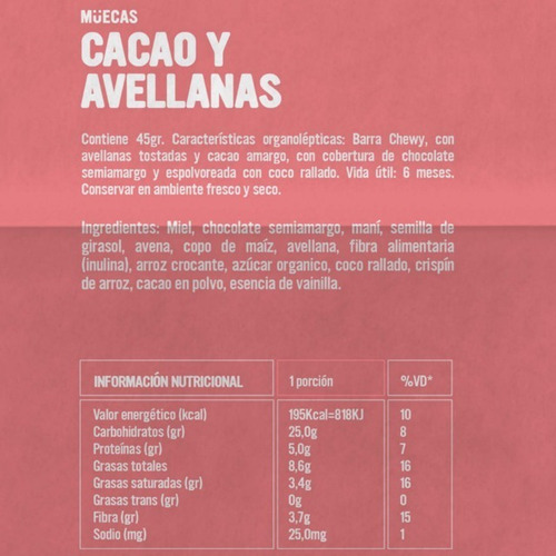 Barras De Cereal Muecas Surtidas Por 16u