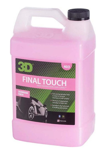3d Final Touch Cera Liquida Quick Detailer 4lts - Allshine