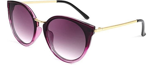 Feisedy Gafas De Sol Polarizadas Estilo Ojo Gato De Gran Armazón Violeta Diseño Ocean