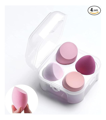 Kit Esponjas Beauty Blender Premium (x4 Piezas) + Estuche Surtidos Set A Mediana