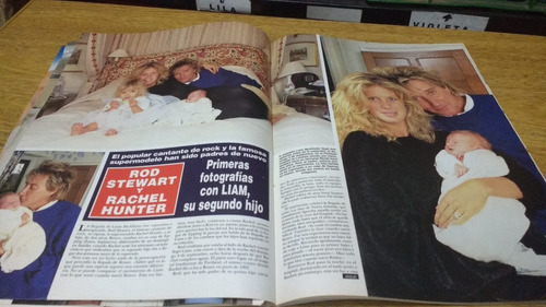 Hola 2616 Rod Stewart Rachel Hunter Su Hijo Liam  1994