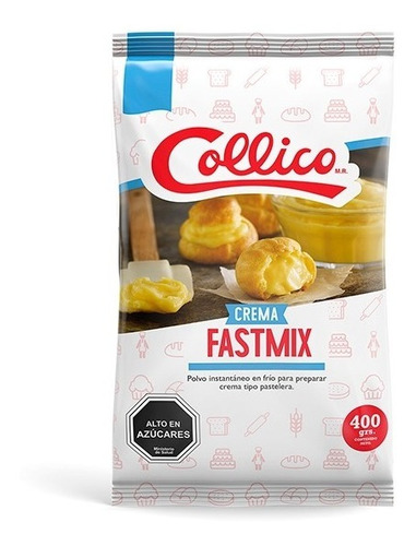 Crema Pastelera En Polvo Fastmix Collico 400grs