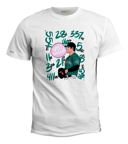 Camiseta Seattle Mariners Jugador Con Chicle Beisbol Irk