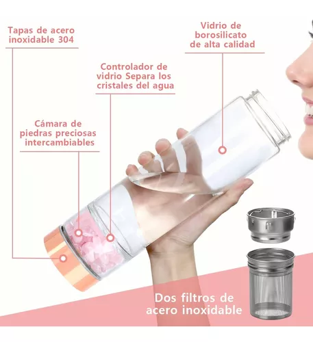 Navaris Botella con Filtro para té - Termo de 500 ML para Hacer