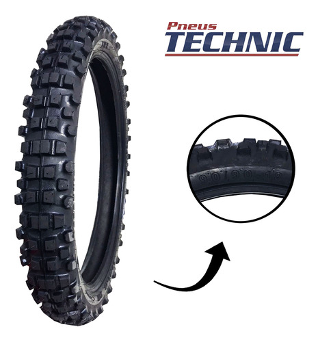 Pneu Traseiro Cravudo 57p Tmx Trilha 90/90-18 Cg 125 Titan