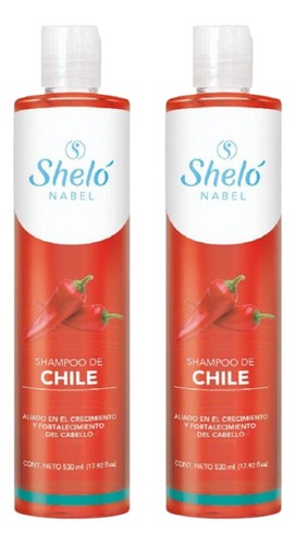 2 Pack Shampoo De Chile 530ml Shelo