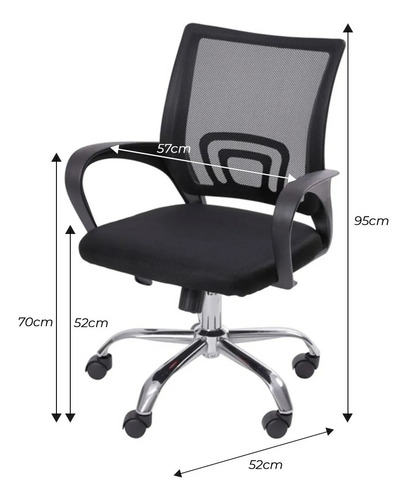 Imagen 3 de 9 de Silla Ejecutiva Ergonómica Reclinable Con Espaldar Grande