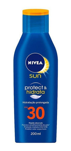 Protetor Solar Nívea Com Ação Hidratante Fps30 200ml