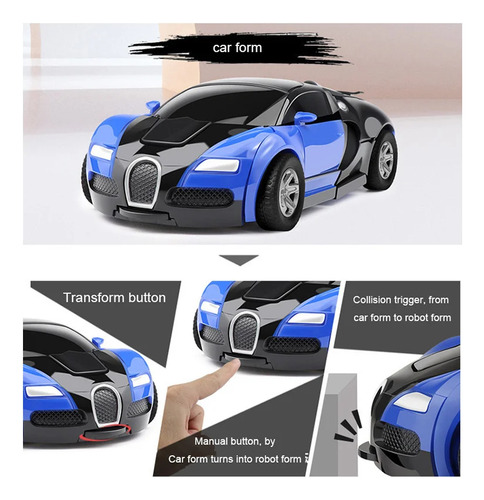 Coche De Juguete Robot De Deformación Por Colisión Automátic