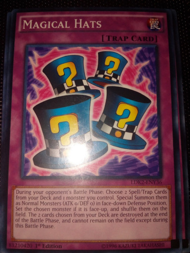 Yugi-oh! Sombreros Mágicos Inglés Original Konami